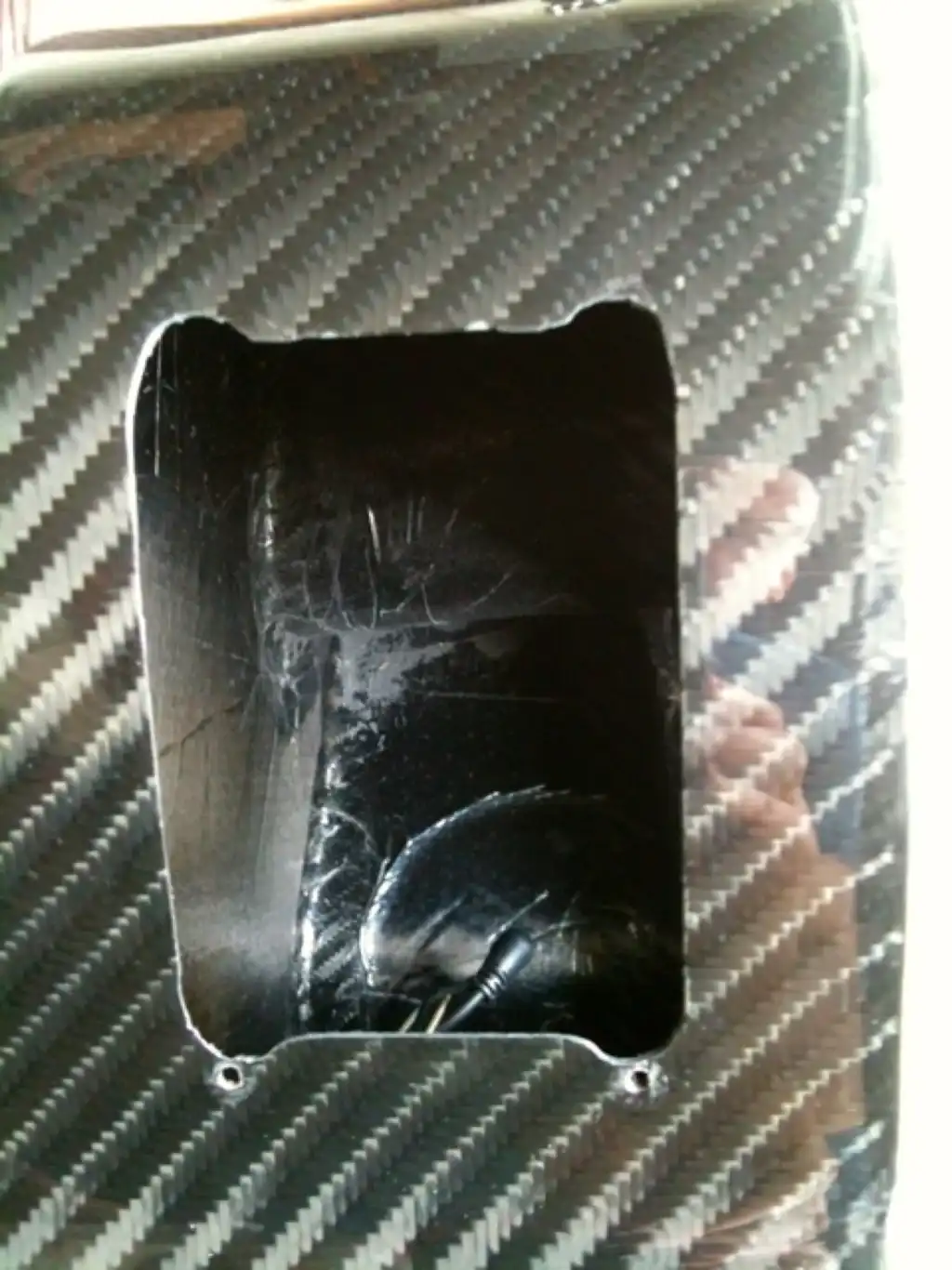 Enlarged opening