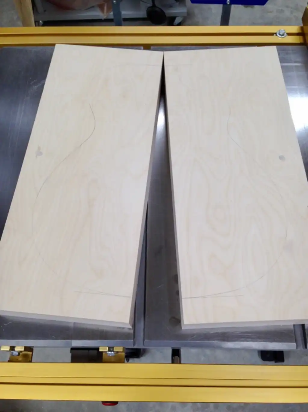 Block cut in half
