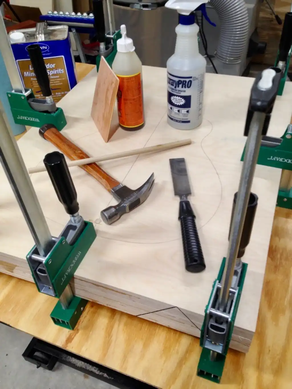 Clamp while glue dries