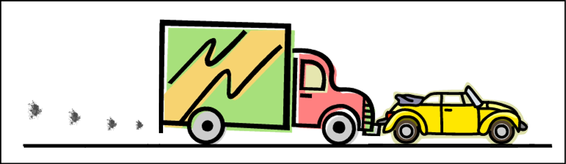 Truck Pushing Car