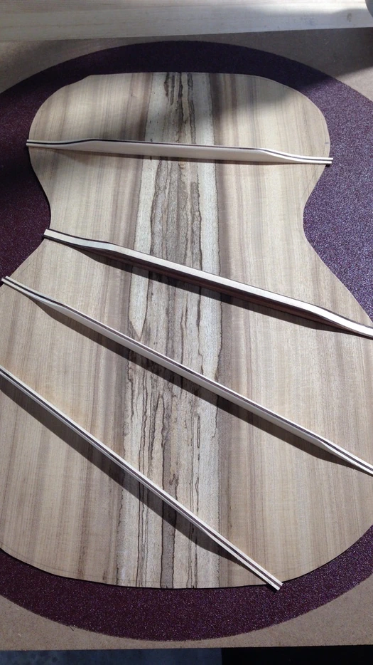 Cozad Guitars - Back Bracing Layout