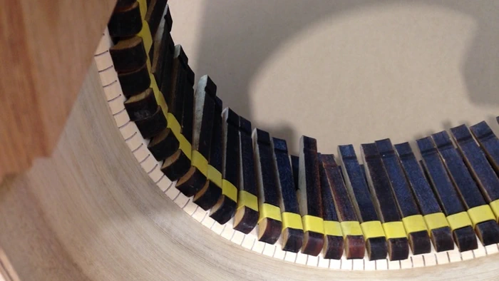 Cozad Guitars - Clamping Kerfing Close-up