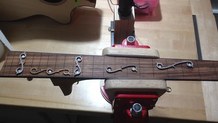 Cozad Guitars - Fretboard Inlay