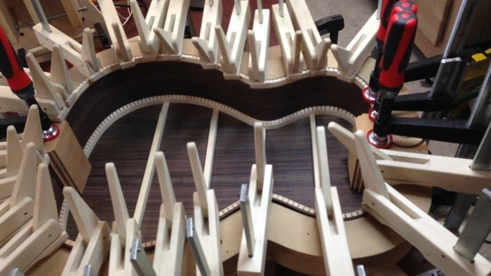 Cozad Guitars - Attaching the Back