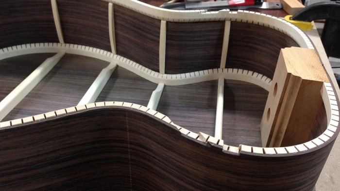 Cozad Guitars - Rib Reinforcement