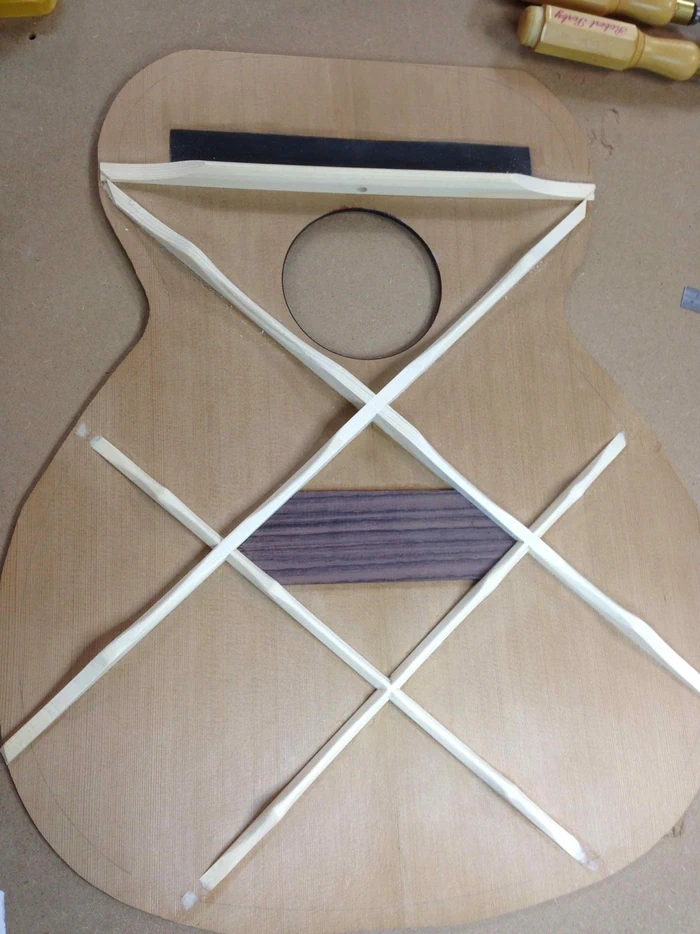 Cozad Guitars - Soundboard Inside