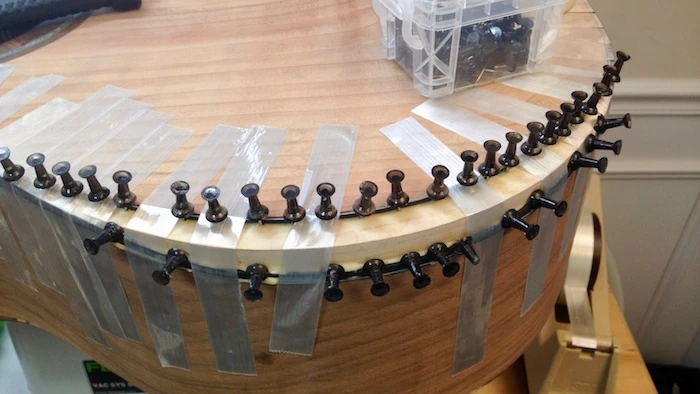 Cozad Guitars - Arm Bevel Binding and Purfling