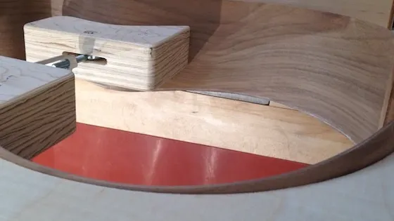 Cozad Guitars - Arm Bevel Location Cutout