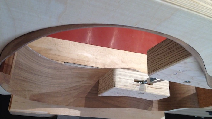 Cozad Guitars - Arm Bevel Location Cutout