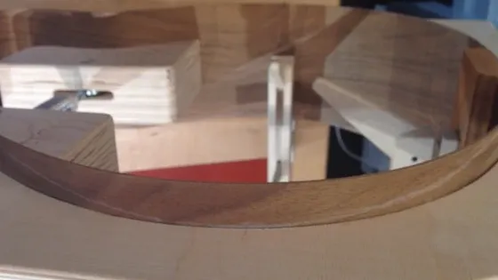 Cozad Guitars - Arm Bevel Location Marked