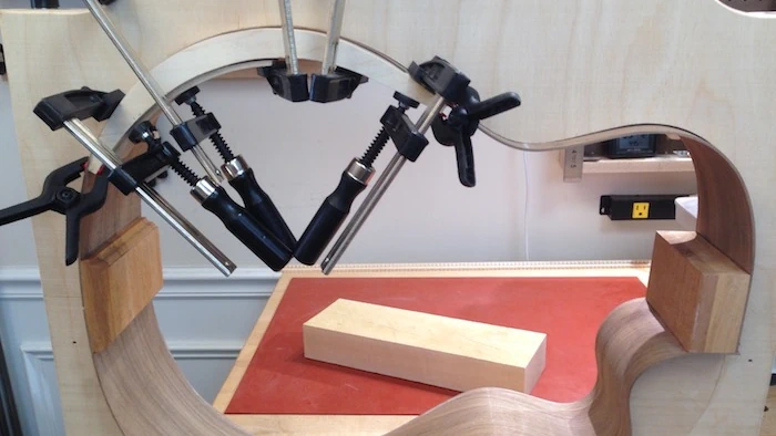 Cozad Guitars - Arm Bevel Support Top View