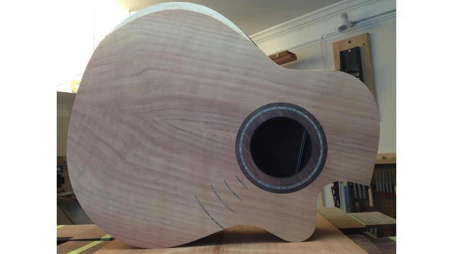 Cozad Guitars - Body Ready for Binding