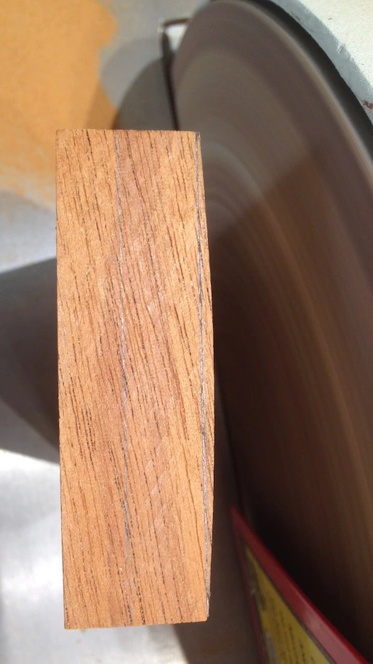 Cozad Guitars - Tailblock is Sanded to Shape