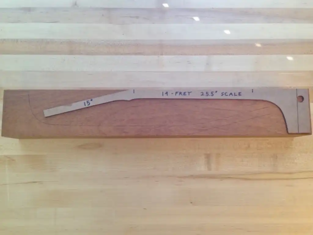 Neck Blank with Template