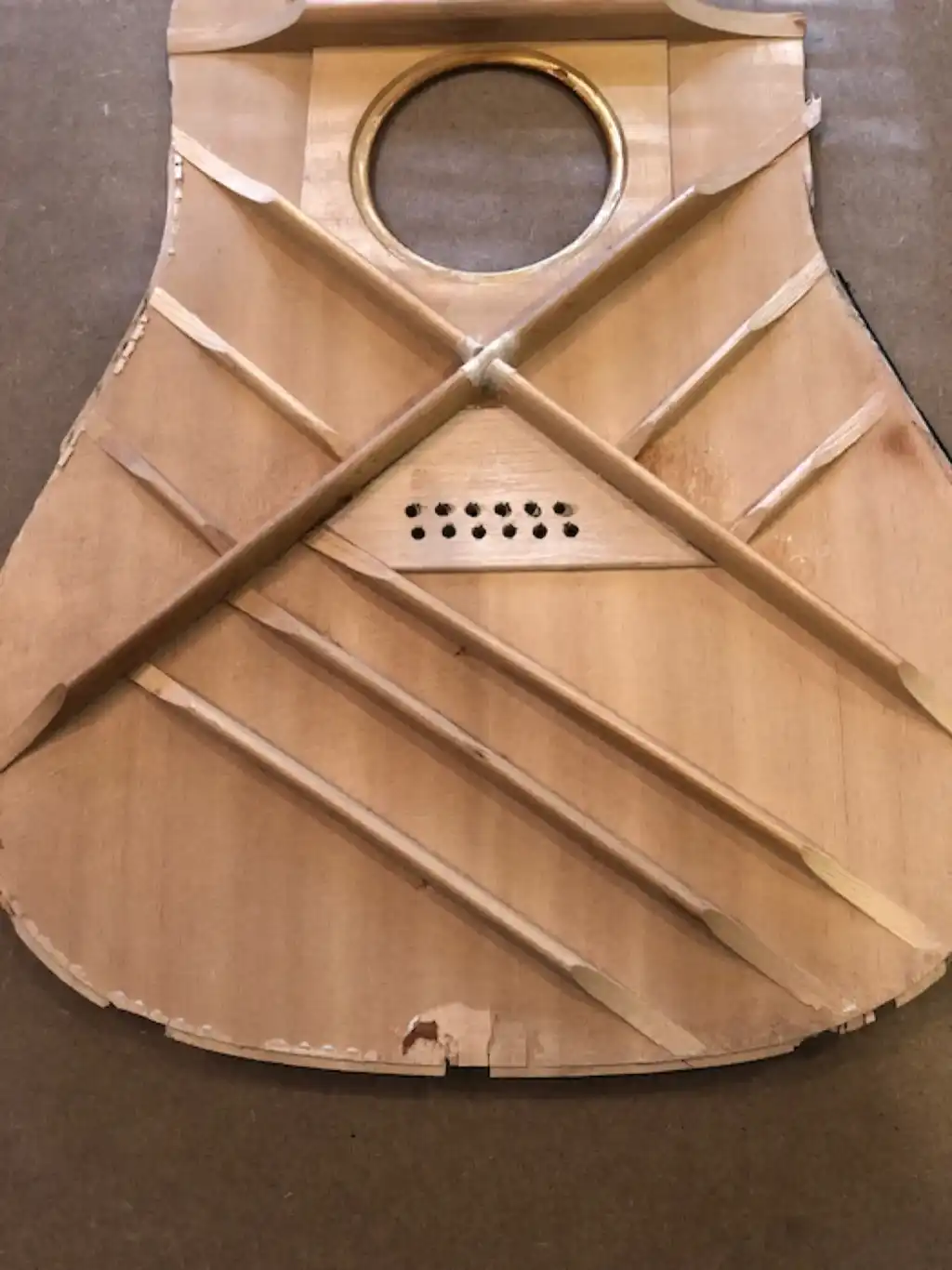 Guild D4-12 Bracing (Before)