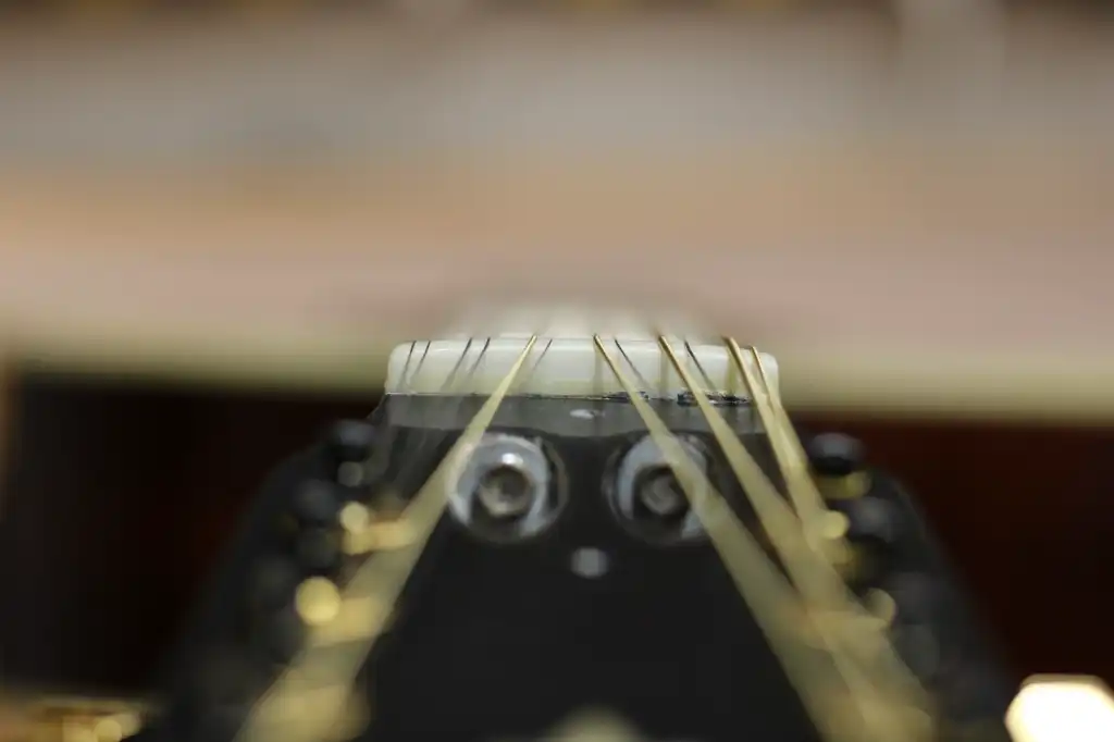 Cozad Guitars -Check Neck Twist at Nut