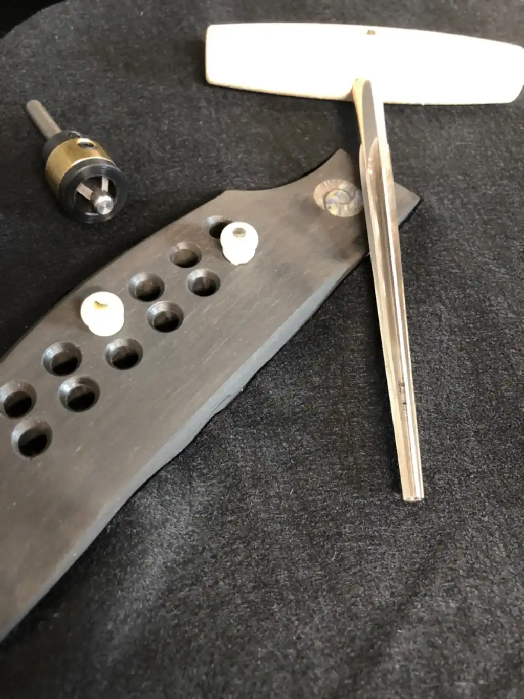Bridge Pin Holes