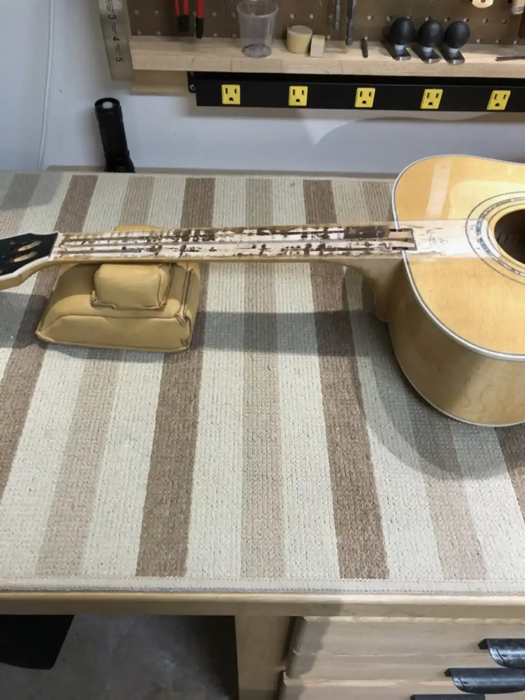 Fretboard Removed