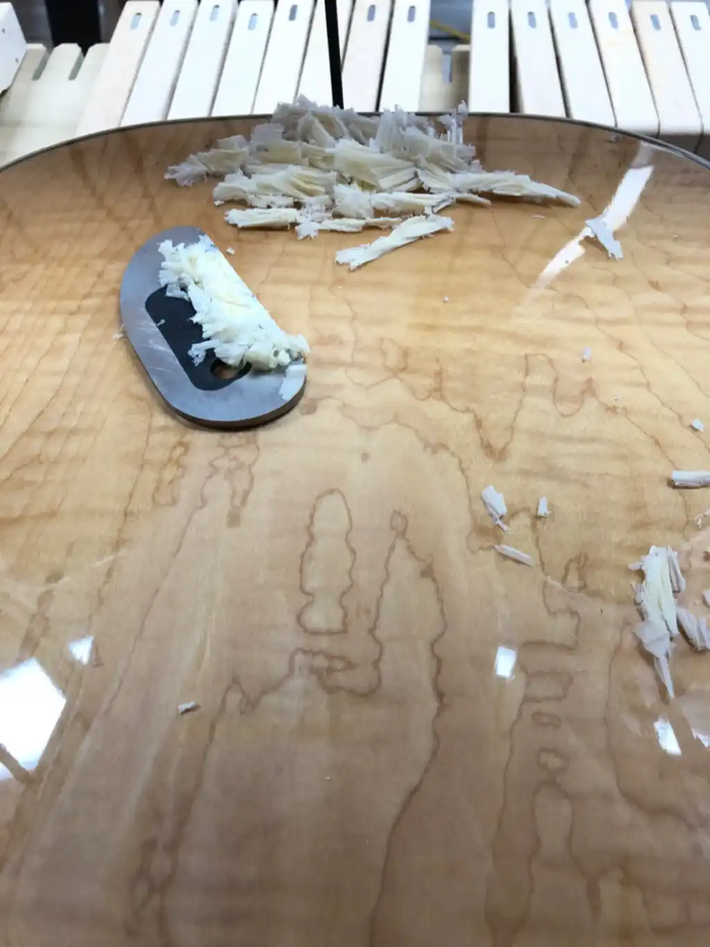 Scraping the back