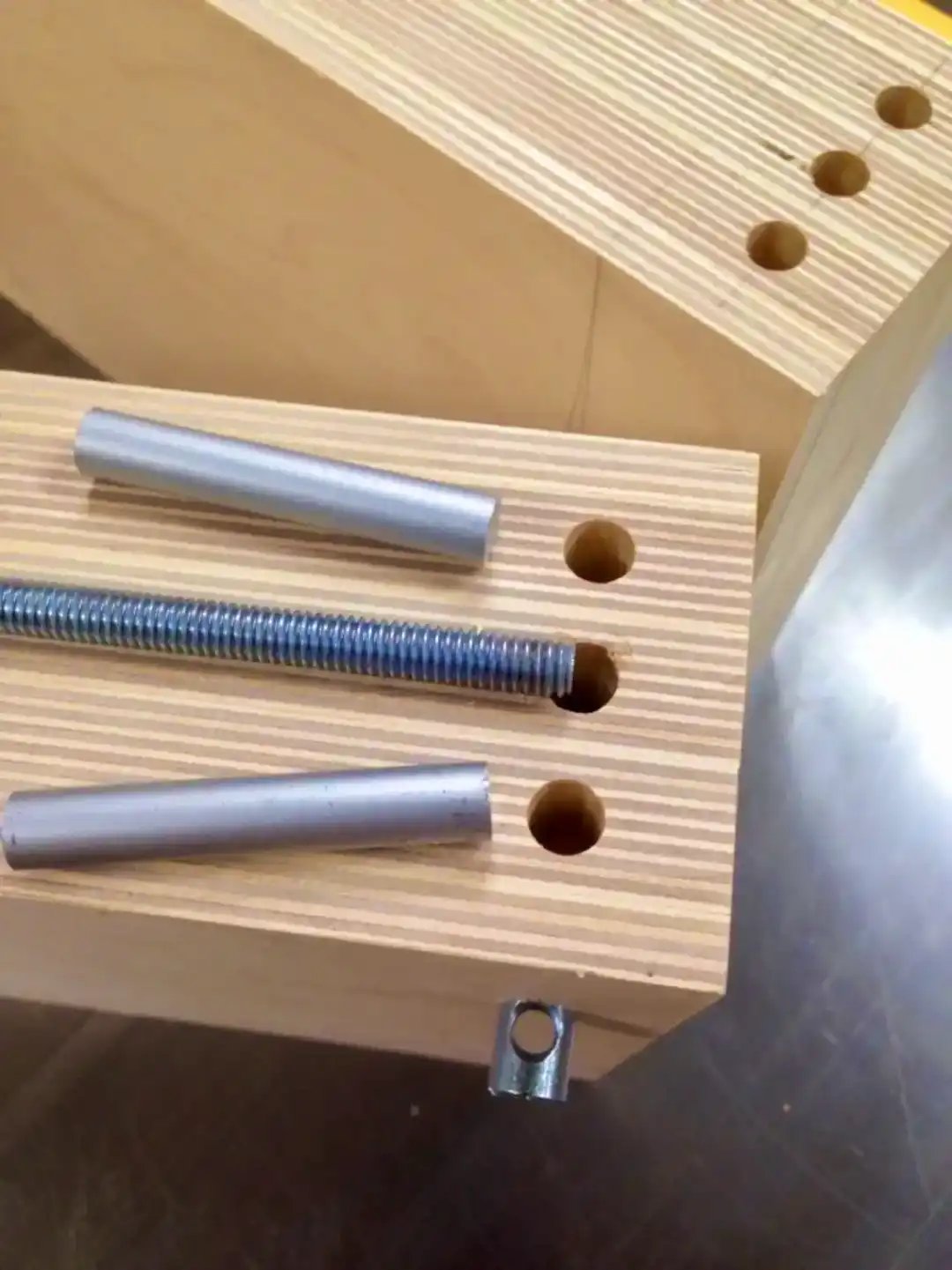 Body Mold Holes Drilled