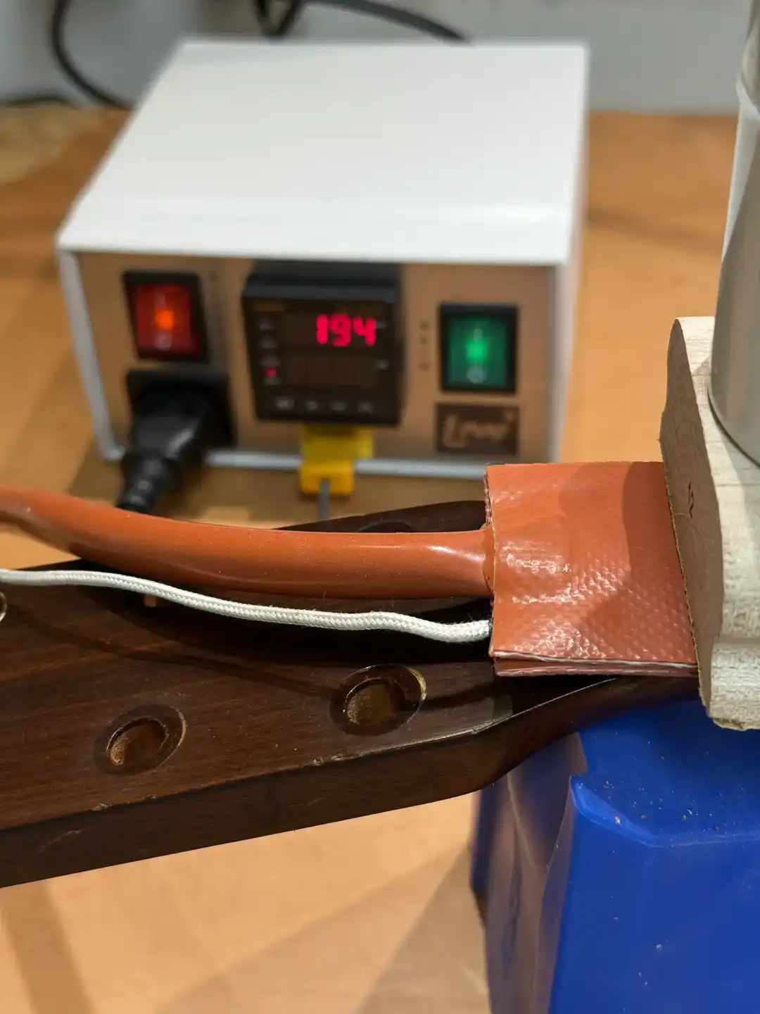Using a Heat Blanket for Fretboard Removal